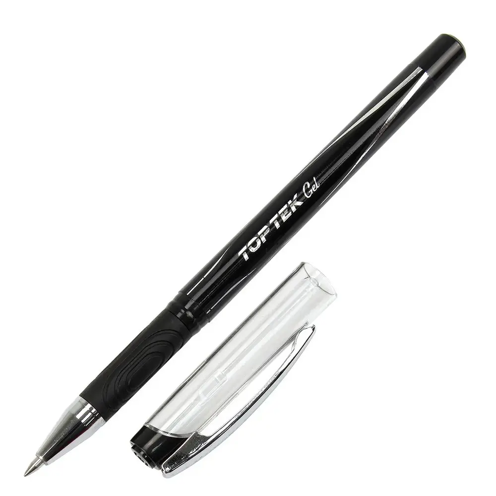 Ручка гелевая черная Unimax Top Tek Gel 0,5 мм UX-133-01 Ручка гелевая черная Unimax Top Tek Gel 0,5 мм UX-133-01 — фото 2