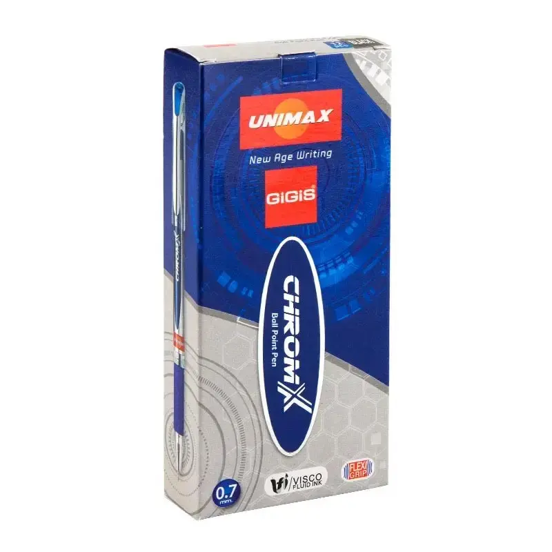 Ручка кулькова, колір чорний, Unimax ChromX 0,7 мм UX-119-01 — фото 3