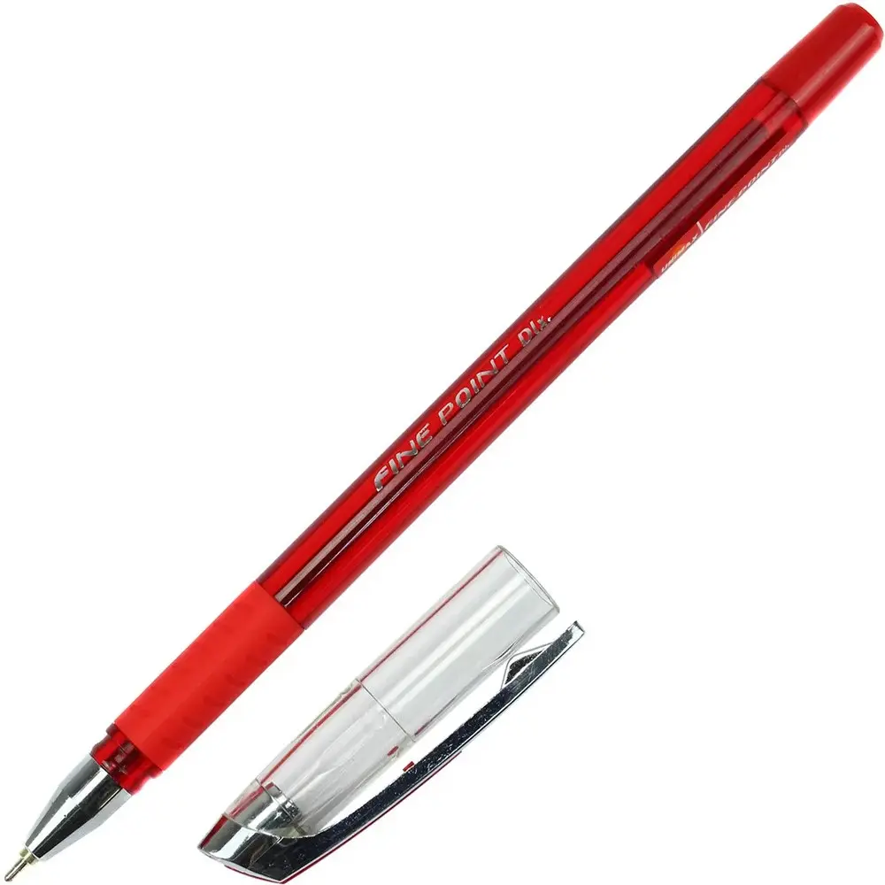 Ручка кулькова Unimax Fine Point Dlx 0,7 мм, колір стрижня червоний UX-111-06 — фото 2