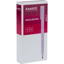Маркер текстовий Axent Highlighter  2-4 мм, клиноподібний, лавандовий 2533-36-A — фото 2