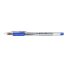 Ручка кулькова, колір синій, BIC Cristal Grip 1,0 мм, корпус прозорий пластик 802801_1