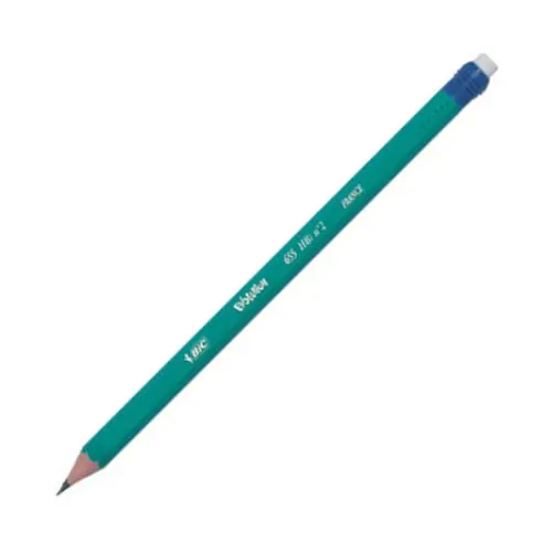 Олівець чорнографітний Bic Evolution Original НВ, з гумкою, корпус зелений, пластиковий 880332_1 — фото 2