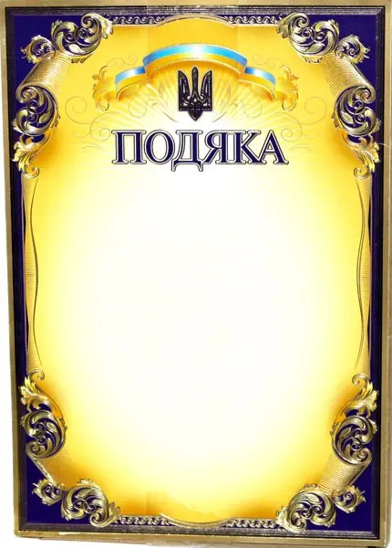 Подяка Folio+ А4 "Офіційна" крейдована, з тисненням золотом, упаковка 50 штук, ціна за 1 штуку 0110 — фото 3