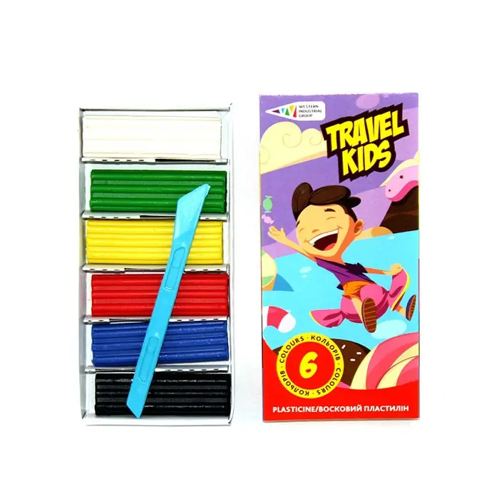 Пластилин восковый Travel Kids (чистые руки) 6 цветов, 72 г 331008/TK — фото 2
