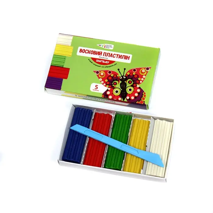Пластилін Craft&Joy восковий 5 кольорів, 60 г 331014/Cr — фото 2