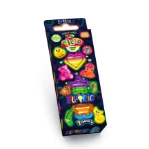 Набір креативної творчості Danko Toys "Тісто для ліпки Fluoric" 7 кольорів, пластикове відро 3+ TMD-FL-7-01U