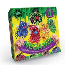 Слайм Danko Toys "Crazy Slime", 4 в 1, світиться в темряві, для проведення дослідів, 6+ SLM-03-01U
