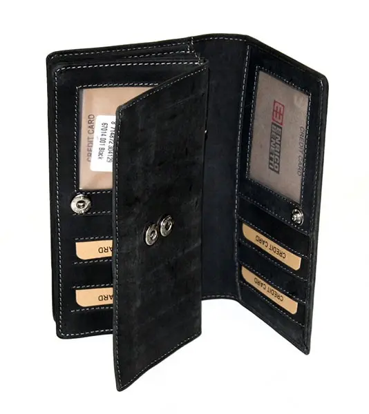 Портмоне ENRICO BENETTI LEATHER горизонтальное с отделением на молнии, 17 х 10 х 3 см, кожа, черное Eb67014001 Портмоне ENRICO BENETTI LEATHER горизонтальное с отделением на молнии, 17 х 10 х 3 см, кожа, черное Eb67014001 — фото 2