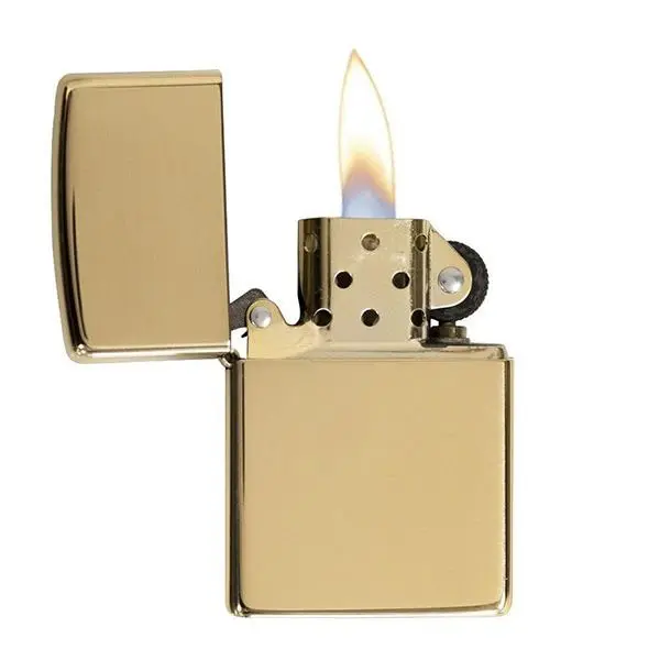 Запальничка ZIPPO SOLID BRASS WO/SB  у коробці 254 B — фото 2