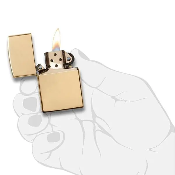 Запальничка ZIPPO SOLID BRASS WO/SB  у коробці 254 B — фото 3