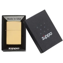 Запальничка ZIPPO SOLID BRASS WO/SB  у коробці 254 B — фото 4