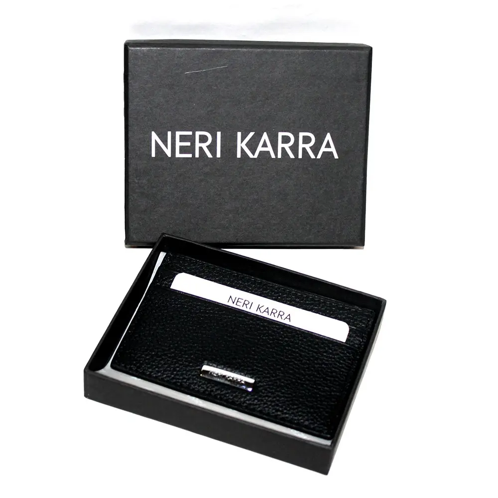 Кредитниця NERI-KARRA чорна, шкіряна  на 10 карток 0134.05.01 — фото 3