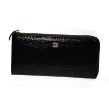 Клатч - гаманець CHANEL, колір чорний, шкіра 9047