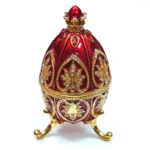 Скринька ювелірна під Фаберже Яйце 11 х 6 х 6 см 4977 — фото 2