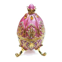 Скринька ювелірна під Фаберже Яйце 11 х 6 х 6 см 4977 — фото 5