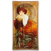 Тарілка декоративна Carmani А.Муха "Смарагд" 46 х 24 см 198-2501