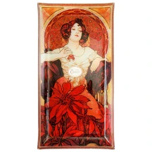 Тарілка декоративна Carmani А.Муха "Рубін" 46 х 24 см 198-2503