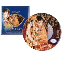 Тарілка декоративна Carmani Г.Клімт "Поцілунок", d=30 см 198-1301