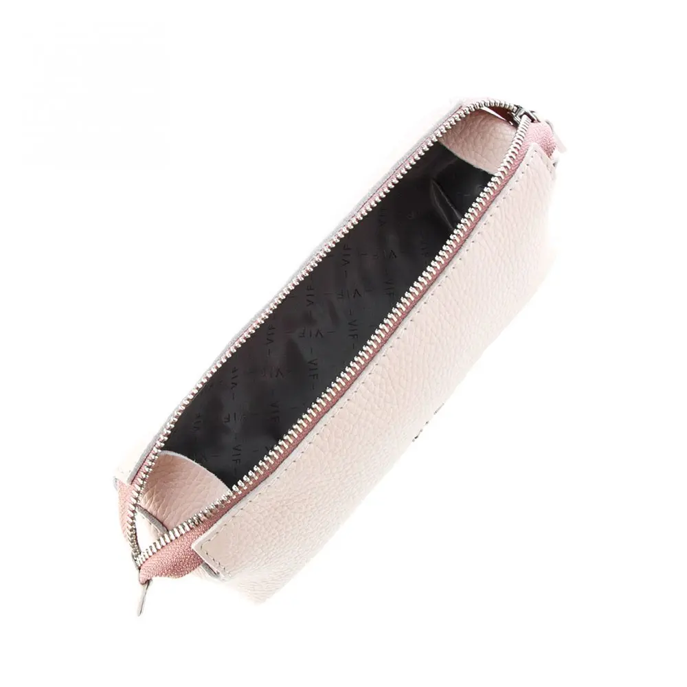 Косметичка VIF Candy 205 х 75 х 68 мм, на блискавці, шкіра, колір рожевий 20065-09Е-61 — фото 2