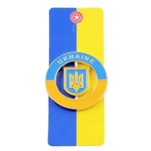Магніт, що крутиться Герб з Прапором Ukraine UK-113