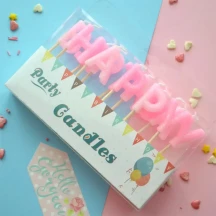 Набір свічок на торт Happy birthday 13 літер — фото 4