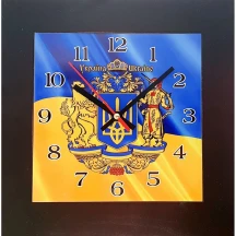 Панно - годинник Великий Герб України 28 х 28, кераміка 263-6305