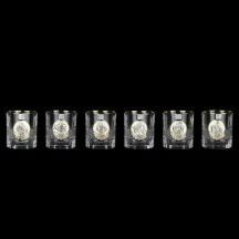 Набір для віскі Boss Crystal "Гербовий з козаками" (графін та 6 келихів) кришталь, золото, срібло GPBCR7GKGLD — фото 2