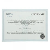 Набір для віскі Boss Crystal "Гербовий з козаками" (графін та 6 келихів) кришталь, золото, срібло GPBCR7GKGLD — фото 4