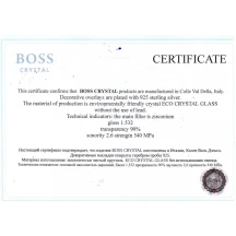 Набір стаканів для віскі Boss Crystal "Гербовий з козаками" (6 шт) кришталь, золото, срібло GPBCR6KGGLD — фото 8