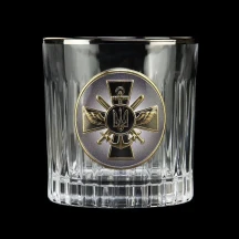 Набір для віскі Boss Crystal "ЗСУ" (графін та 6 келихів) кришталь, золото, срібло GPB7VSU2PGD — фото 3