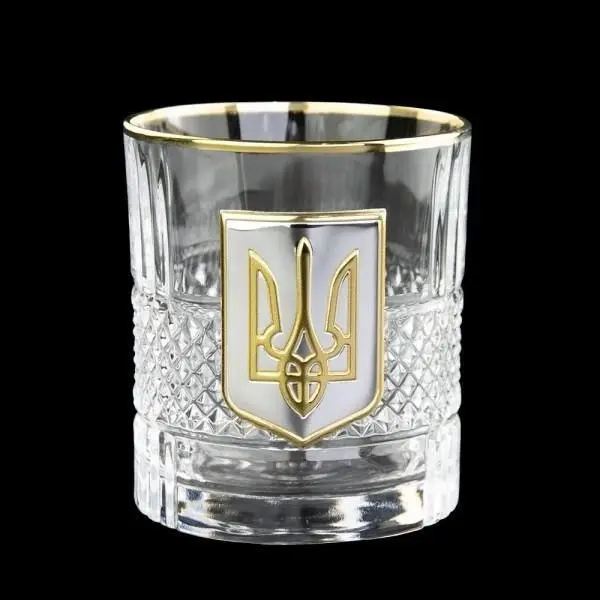 Набор для виски Boss Crystal "Гербовый з тризубом" (графин и 4 бокала) хрусталь, золото, серебро GPB5TRY1GG Набор для виски Boss Crystal "Гербовый з тризубом" (графин и 4 бокала) хрусталь, золото, серебро GPB5TRY1GG — фото 3