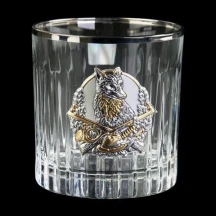 Набір стаканів для віскі Boss Crystal "Полювання" (6 шт) кришталь, золото, срібло GPB6MYS2PG — фото 6