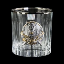 Набір стаканів для віскі Boss Crystal "Полювання" (6 шт) кришталь, золото, срібло GPB6MYS2PG — фото 7