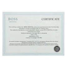 Набір стаканів для віскі Boss Crystal "Тризуб" (6 шт) кришталь, золото, срібло GPB6TRY1GG — фото 4
