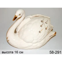 Фігурка "Лебідь", h=20 см, колір білий 58-291