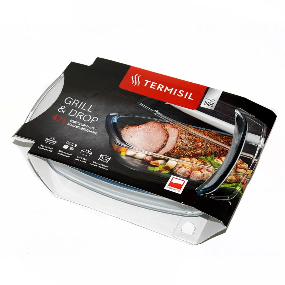Каструля скляна жароміцна Termisil Grill & Drop 4,1 л, з кришкою PNGP410A — фото 2