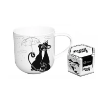 Кружка Carmani Crazy cats Чорно - білі коти  500 мл 017-2012