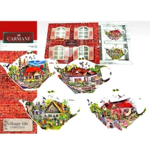 Набір підставок під чайний пакетик Carmani Village life collection, 4 штуки в упаковці 041-0030