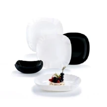 Сервіз столовий Luminarc Lotusia Black & White на 6 персон, 19 предметів Q3022