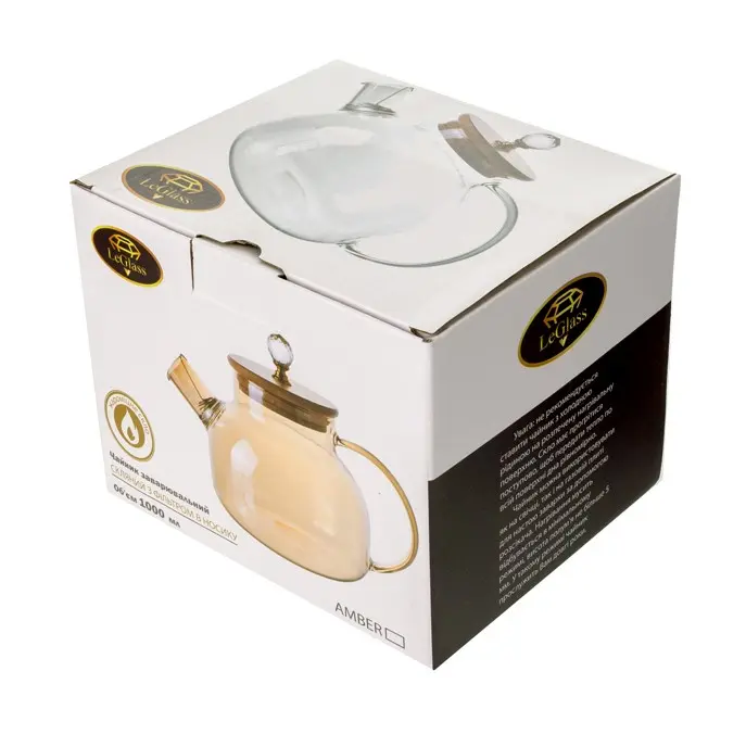 Чайник заварювальний LeGlass 1000 мл 605-001 — фото 2