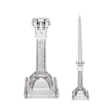 Підсвічник  LeGlass Collection, h=20 см, скляний 355-262