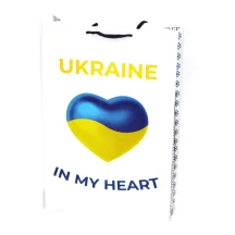 Пакет подарунковий "Патріотичний" 34 х 25 х 8 см, паперовий, асорті 00431_ua — фото 4