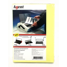 Обкладинка А4 Agent для брошурування, картон з тисненням "під шкіру", 230 г, асорті, 5 кольорів 1521295