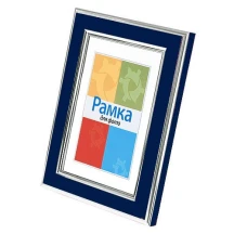 Фоторамка пластикова Chako 13 х 18 см, з підставкою, широкий багет, колір синій BP-47 PVC Blue