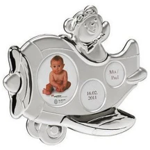 Фоторамка WALTHER 8 х 10 см "Plane" baby toys на 3 фото, металева, колір срібний TB100F