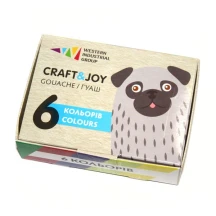 Гуаш Гамма Craft&Joy 6 кольорів, 120 мл 321038/Cr