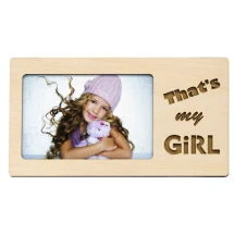 Фоторамка з дерева That`s my Girl 10  х 15 см, колір світле дерево з підставкою H1-084A