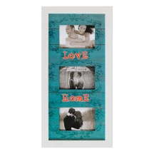 Фоторамка - Колаж LOVE HOME 28 х 55 на 3 фотокартки 10 х 15 см, ДВП M3-157