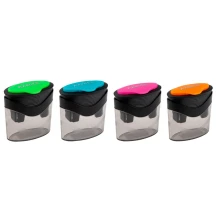 Точилка Axent з контейнером BiColor, два отвори, колір асорті 1163-A