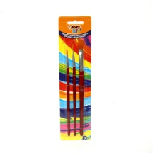 Набір пензлів Bic 3 штук синтетика плоская